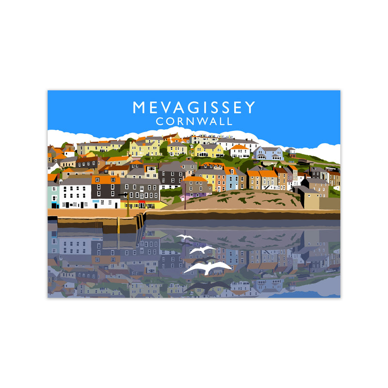 Mevagissey Cornwall Framed Digital Art Print by Richard O'Neill Print Only