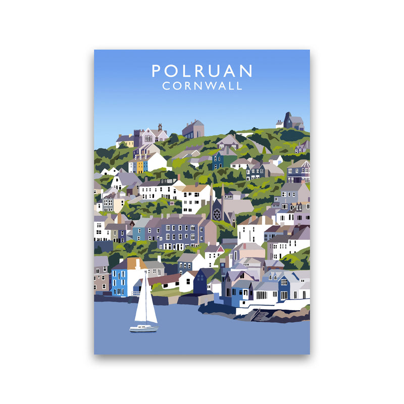 Polruan Cornwall Art Print by Richard O'Neill Print Only