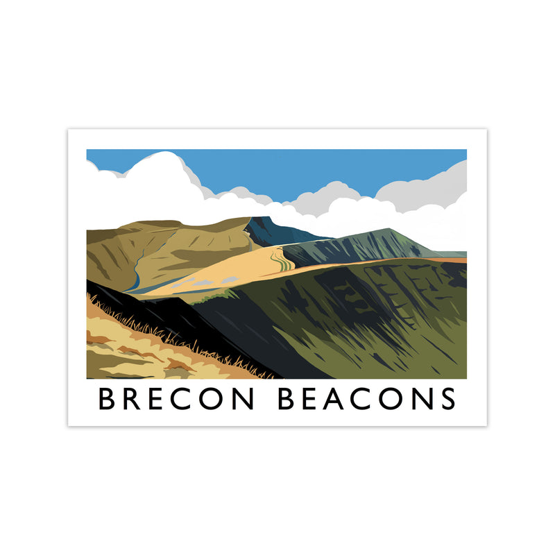 Brecon Beacons Framed Digital Art Print by Richard O'Neill Print Only