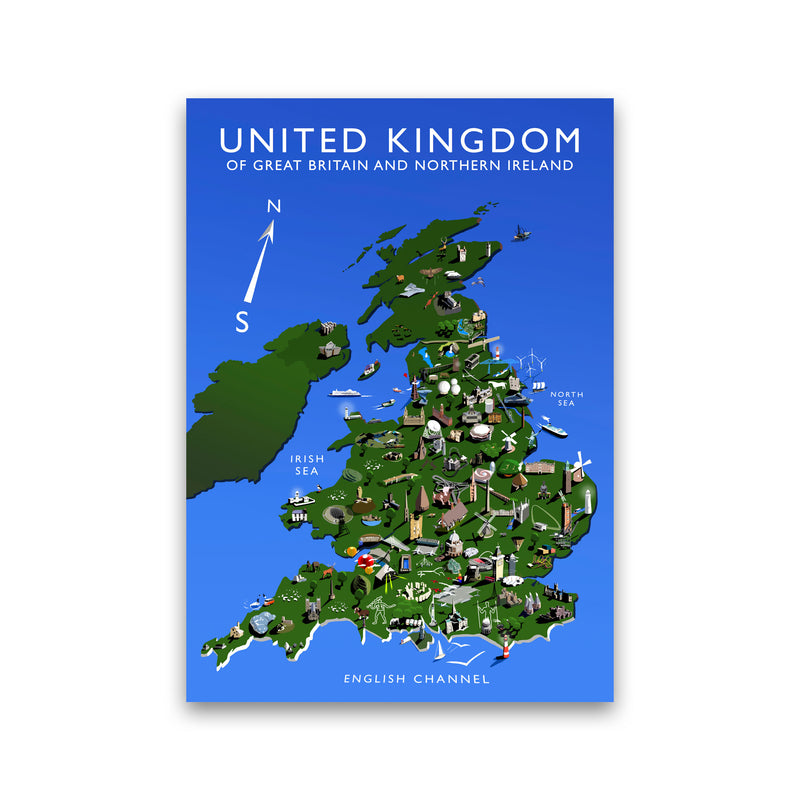 United Kingdom Art Print by Richard O'Neill Print Only