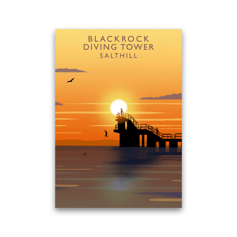 Blackrock Diving Tower (Sunset) (Portrait) by Richard O'Neill Print Only