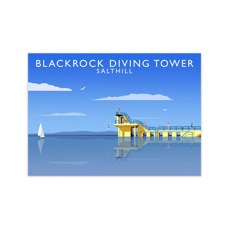 Blackrock Diving Tower (Landscape) by Richard O'Neill Print Only
