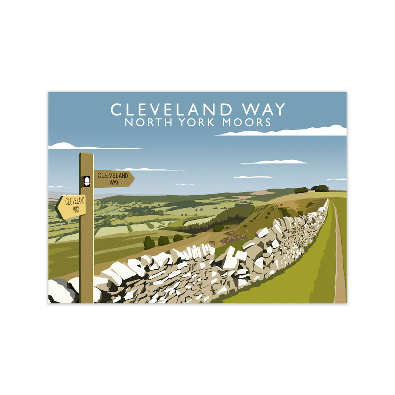 Cleveland Way North York Moors Art Print by Richard O'Neill Print Only