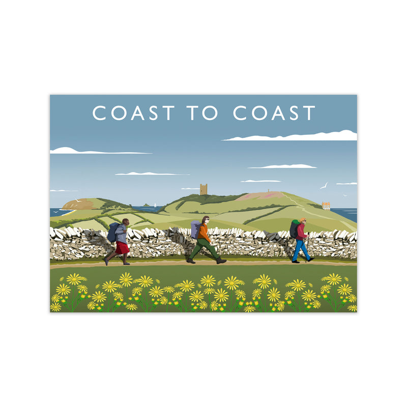 Coast To Coast Art Print by Richard O'Neill Print Only