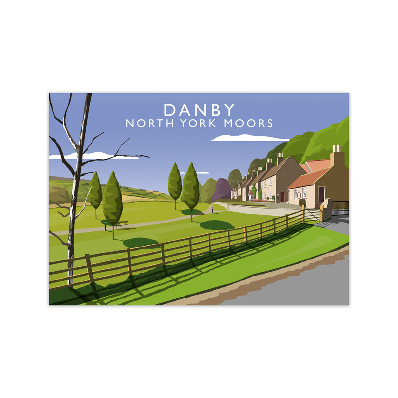 Danby (Landscape) by Richard O'Neill Yorkshire Art Print, Vintage Travel Poster Print Only