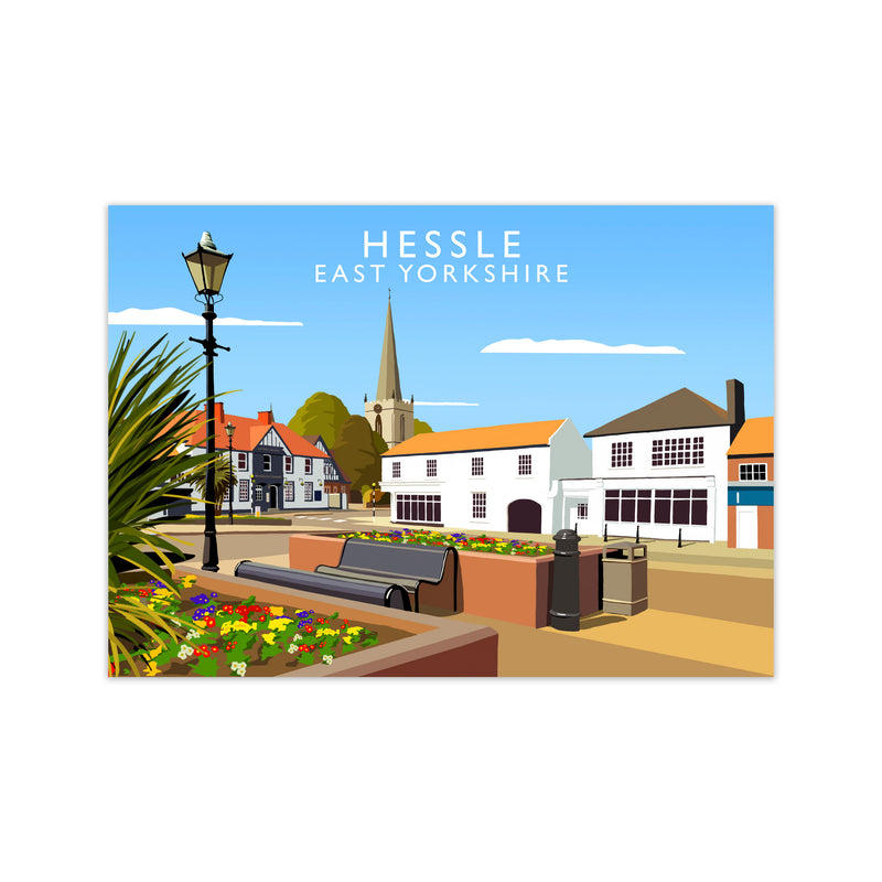 Hessle East Yorkshire Framed Digital Art Print by Richard O'Neill Print Only