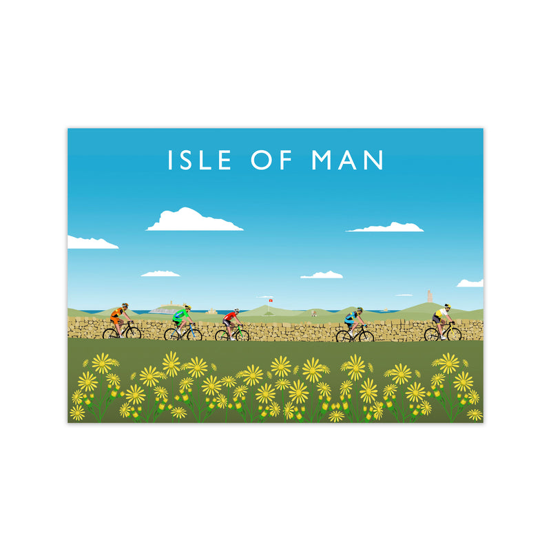 Isle Of Man Cycling (Landscape) by Richard O'Neill Print Only
