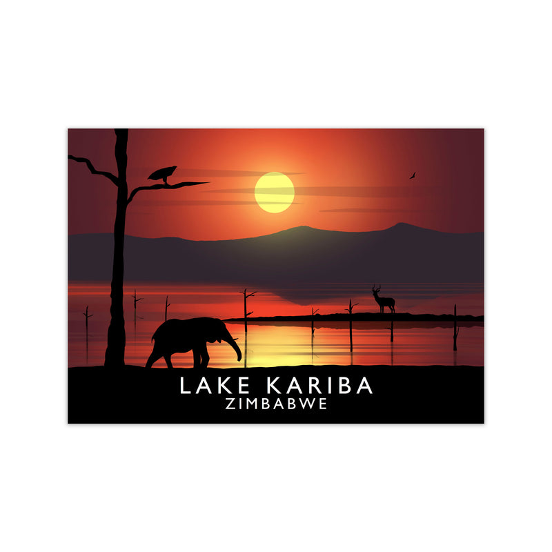 Lake Kariba Zimbabwe Framed Digital Art Print by Richard O'Neill Print Only