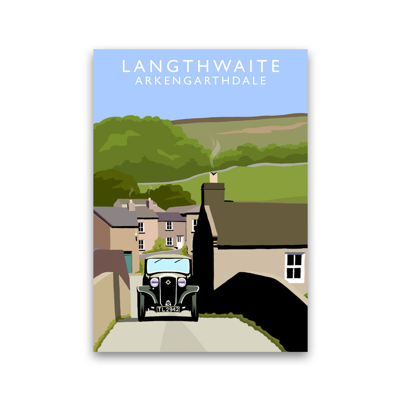 Langthwaite (Portrait) by Richard O'Neill Richard O'Neill Yorkshire Art Print Print Only