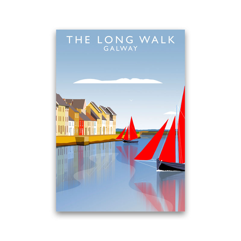 The Long Walk Galway Art Print by Richard O'Neill Print Only