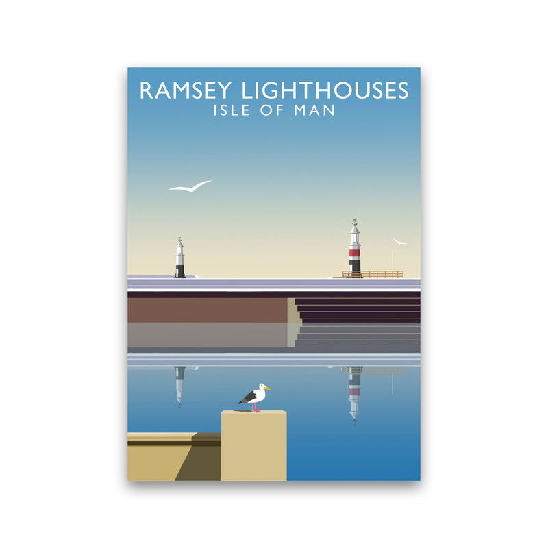 Ramsey Lighthouses (Portrait) by Richard O'Neill Print Only