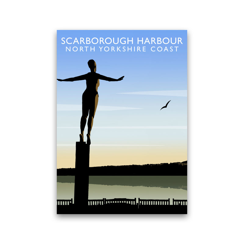Scarborough Harbour (Portrait) by Richard O'Neill Yorkshire Art Print Print Only