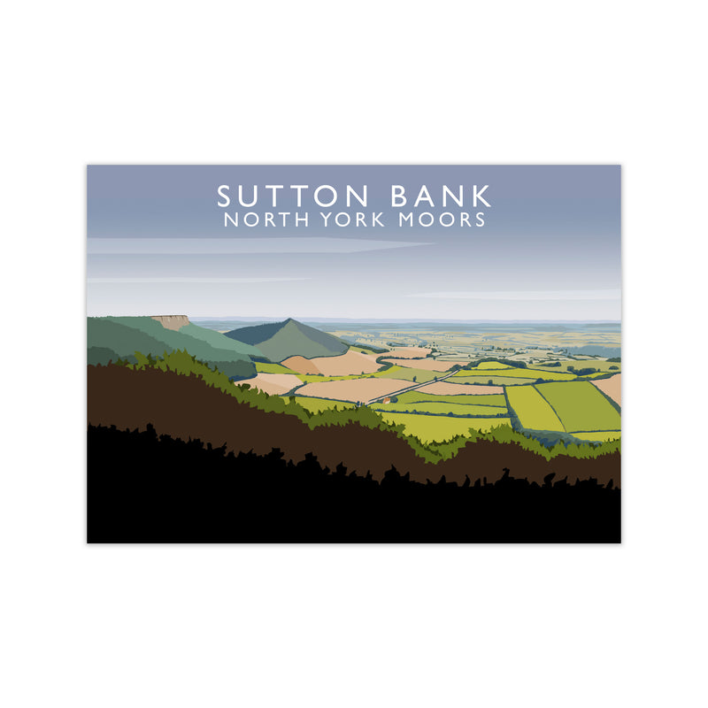 Sutton Bank North York Moors Art Print by Richard O'Neill Print Only