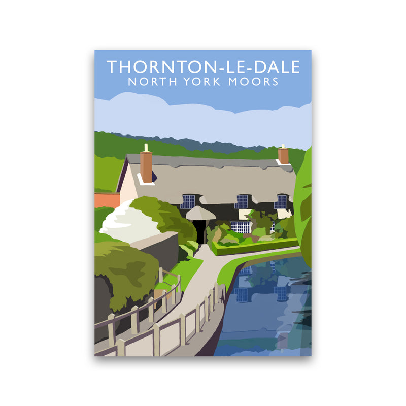 Thornton-Le-Dale (Portrait) by Richard O'Neill Yorkshire Art Print Print Only
