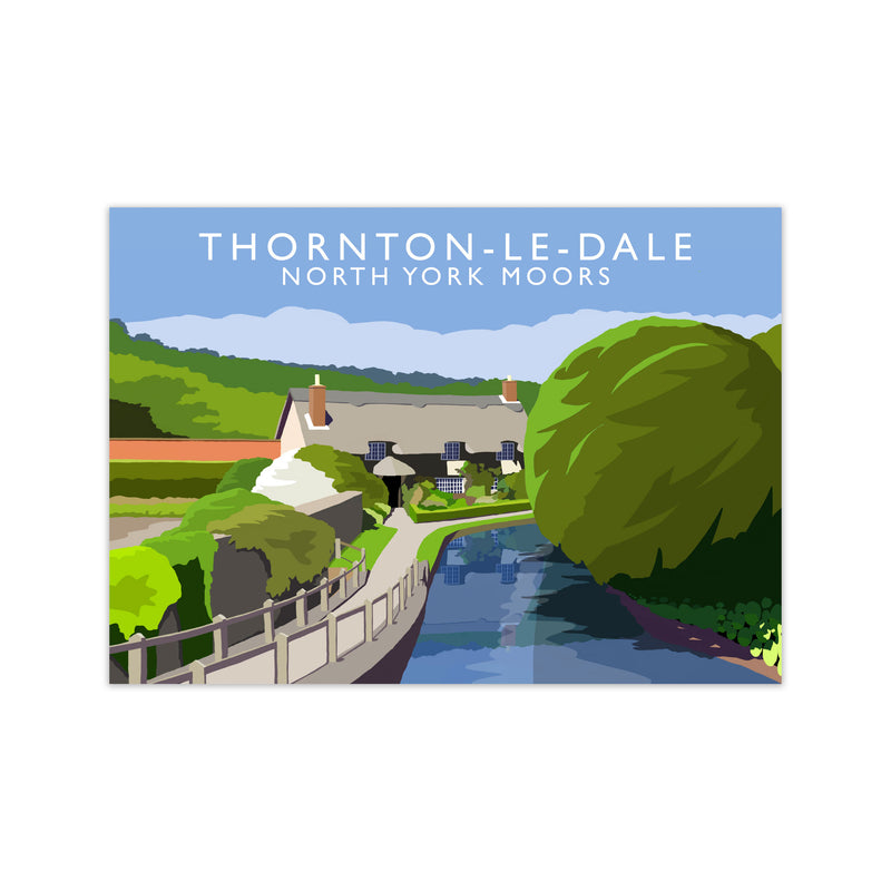 Thornton-Le-Dale (Landscape) by Richard O'Neill Yorkshire Art Print Print Only