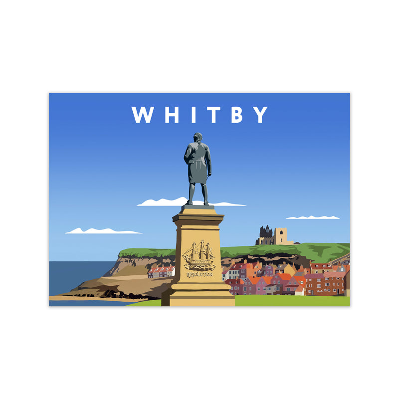 Whitby (Landscape) by Richard O'Neill Yorkshire Art Print, Vintage Travel Poster Print Only