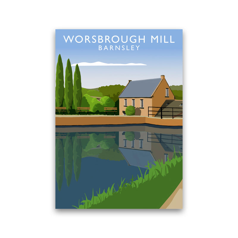 Worsbrough Mill (Portrait) by Richard O'Neill Yorkshire Art Print Print Only