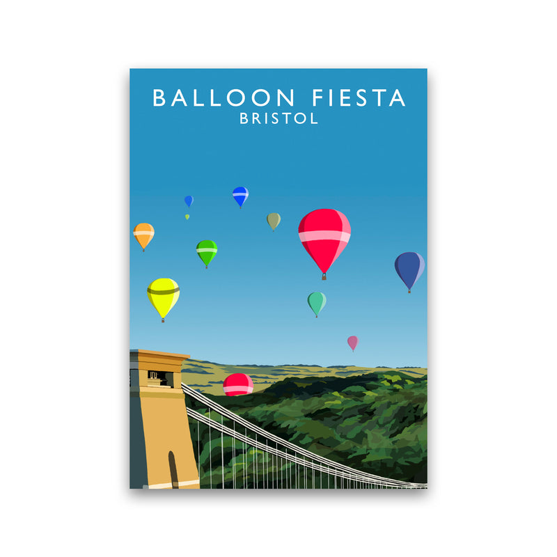 Balloon Fiesta Bristol Portait by Richard O'Neill Print Only