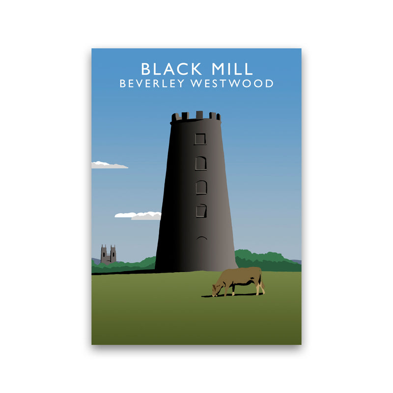 Black Mill Portrait by Richard O'Neill Print Only