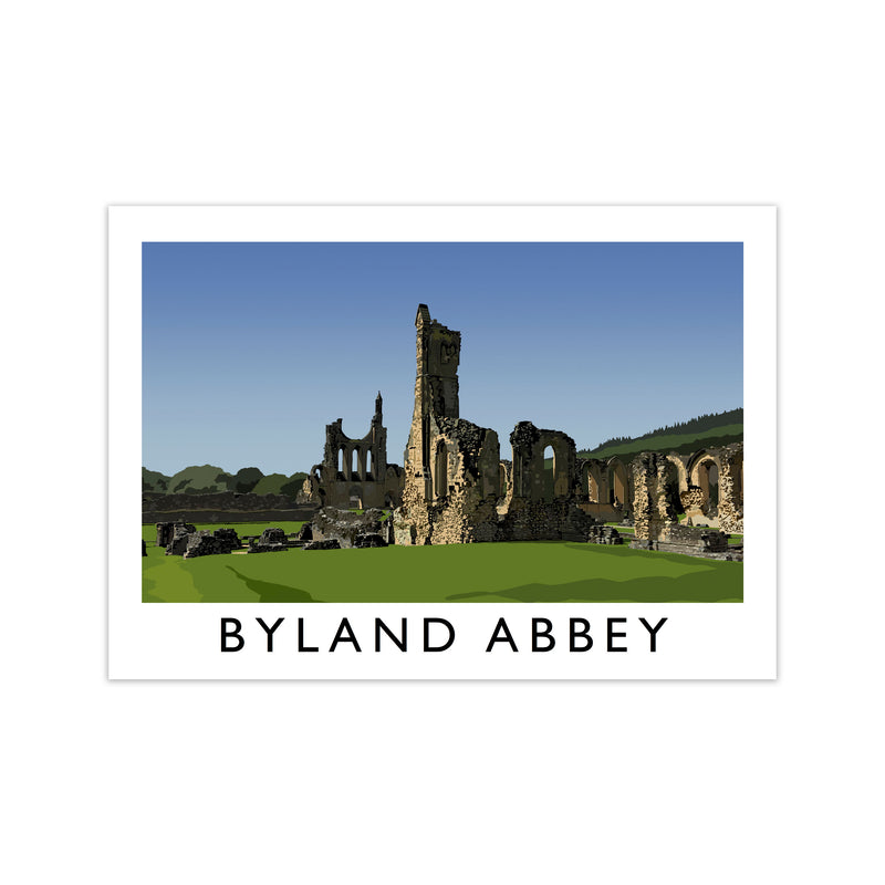 Byland Abbey by Richard O'Neill Print Only