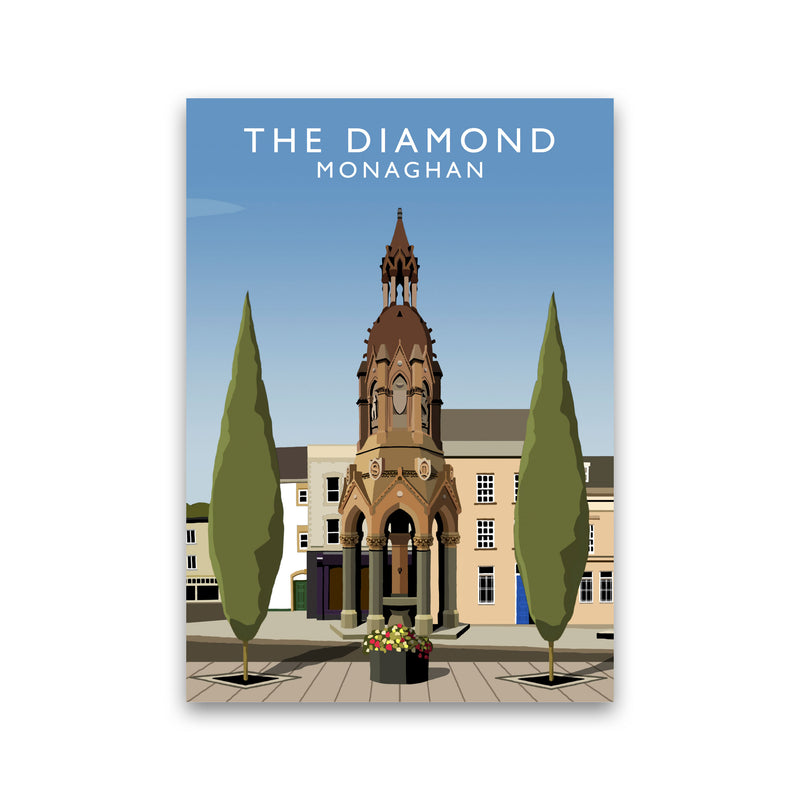 The Diamond Monaghan Travel Art Print by Richard O'Neill, Framed Wall Art Print Only