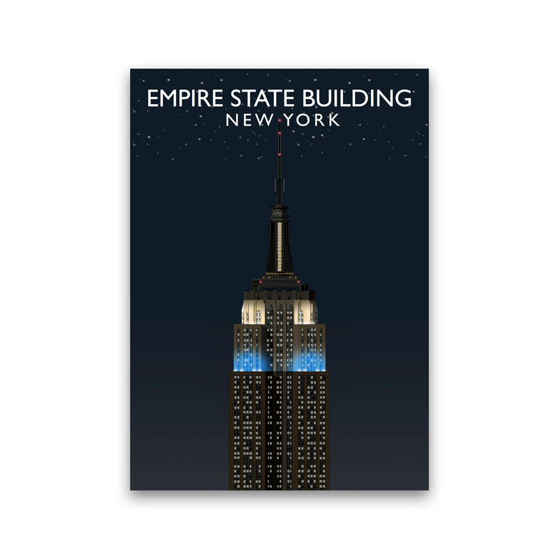 Empire State Building Night by Richard O'Neill Print Only