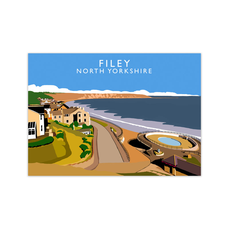 Filey North Yorkshire Art Print by Richard O'Neill Print Only
