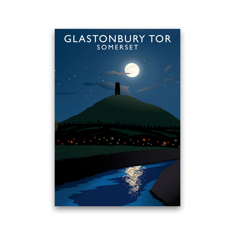 Glastonbury Tor Somerset Framed Digital Art Print by Richard O'Neill Print Only