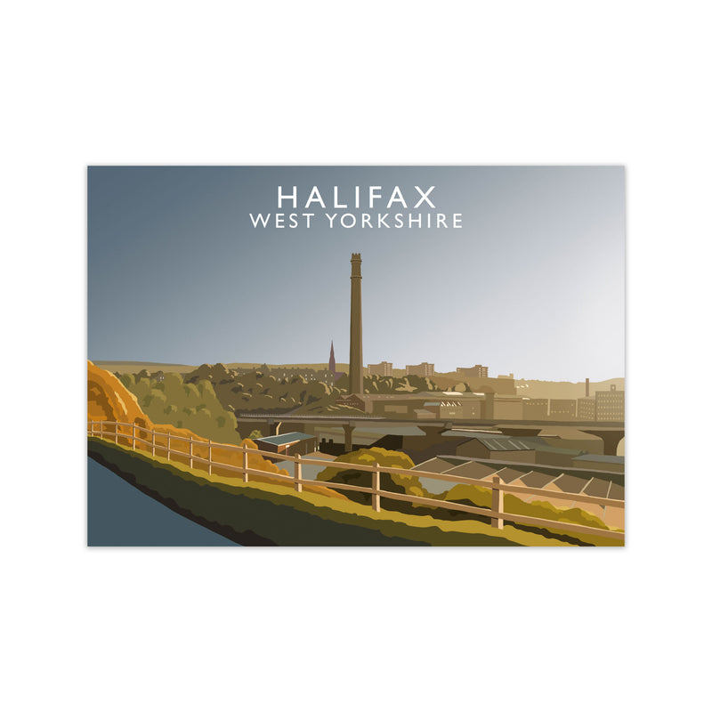 Halifax West Yorkshire Framed Digital Art Print by Richard O'Neill Print Only