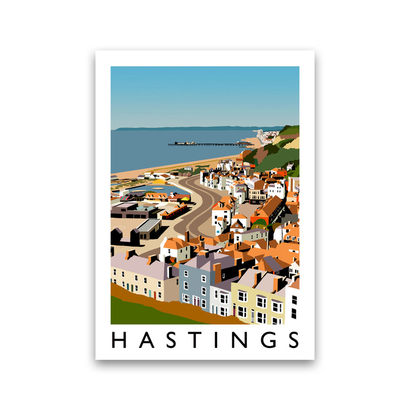 Hastings Framed Digital Art Print by Richard O'Neill Print Only