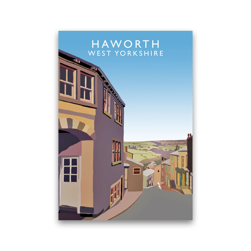 Haworth West Yorkshire Digital Art Print by Richard O'Neill, Framed Wall Art Print Only