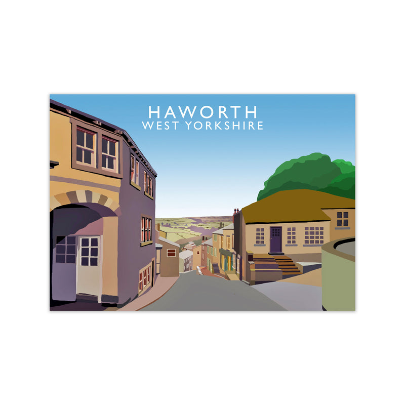 Haworth West Yorkshire Framed Digital Art Print by Richard O'Neill Print Only