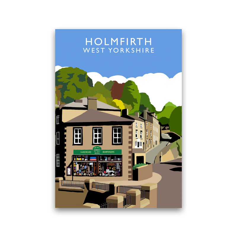 Holmfirth West Yorkshire Travel Art Print by Richard O'Neill Print Only