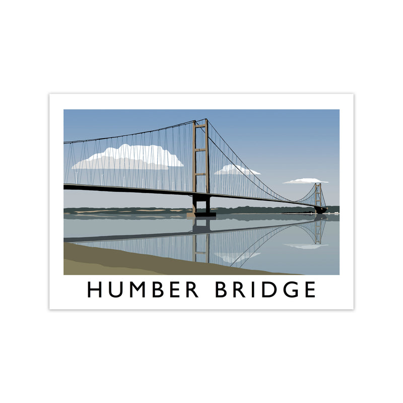 Humber Bridge Framed Digital Art Print by Richard O'Neill Print Only