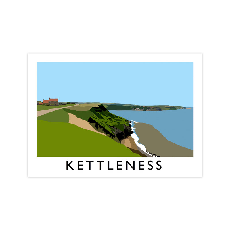 Kettleness Framed Digital Art Print by Richard O'Neill Print Only