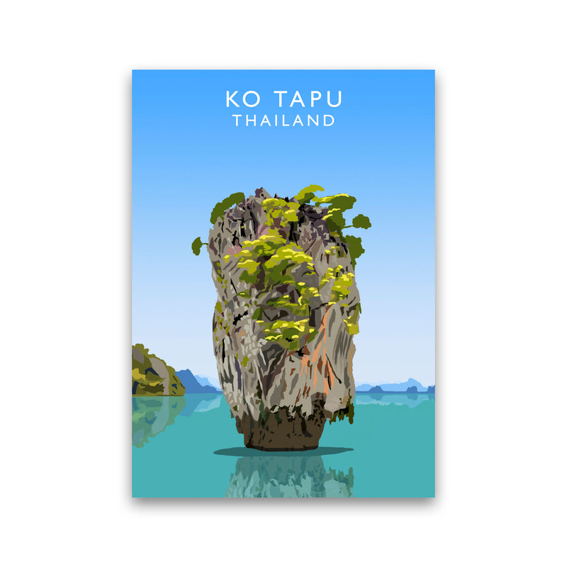 Ko Tapu Thailand Travel Art Print by Richard O'Neill, Framed Wall Art Print Only