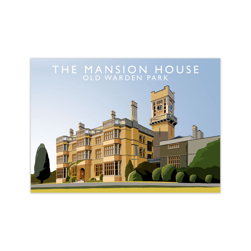The Mansion House Old Warden Park Travel Art Print by Richard O'Neill Print Only