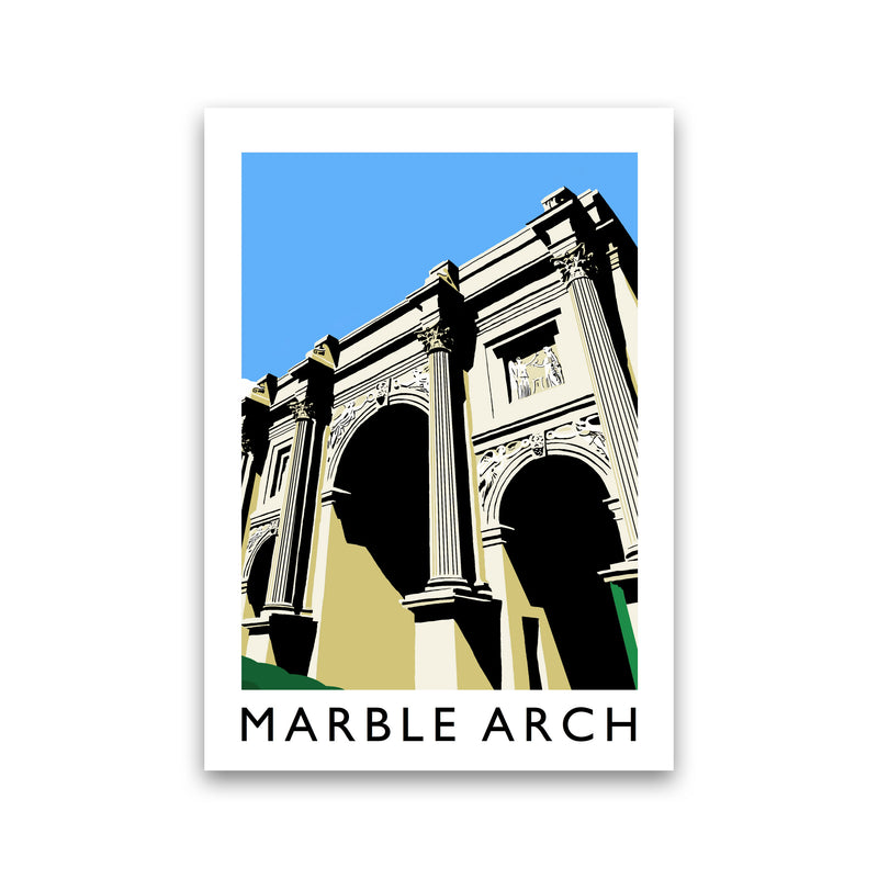 Marble Arch Travel Art Print by Richard O'Neill, Framed Wall Art Print Only