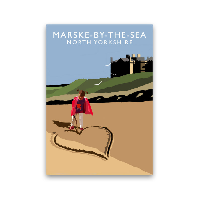 Marske-By-The-Sea North Yorkshire Travel Art Print by Richard O'Neill Print Only