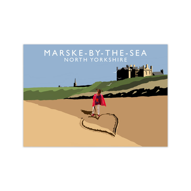 Marske-By-The-Sea North Yorkshire Travel Art Print by Richard O'Neill Print Only
