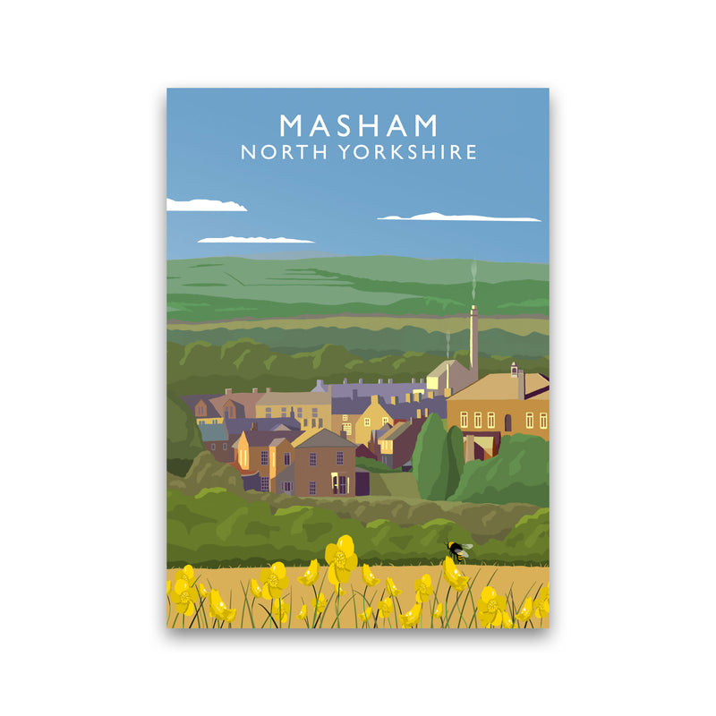 Masham North Yorkshire Framed Digital Art Print by Richard O'Neill Print Only