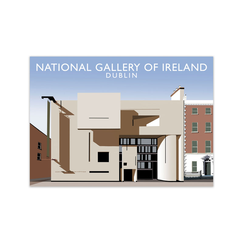 National Gallery of Ireland Travel Art Print by Richard O'Neill Print Only