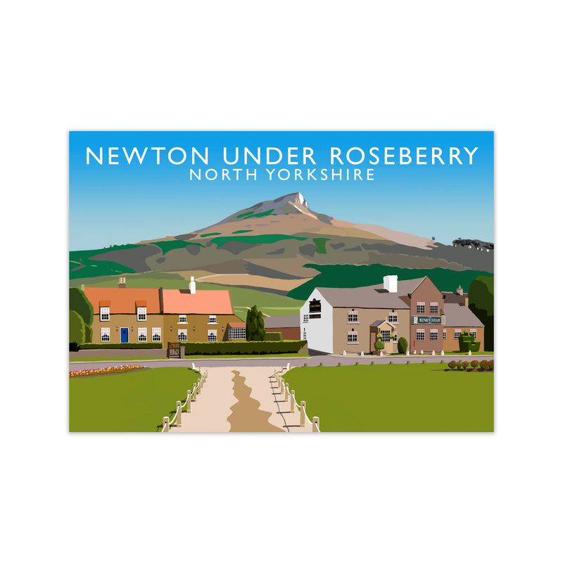 Newton Under Roseberry North Yorkshire Digital Art Print by Richard O'Neill Print Only