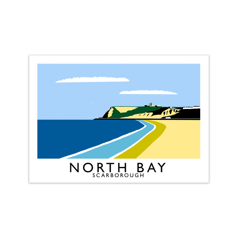 North Bay Scarborough Travel Art Print by Richard O'Neill, Framed Wall Art Print Only