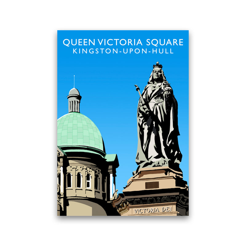 Queen Victoria Square Kingston-Upon-Hull Art Print by Richard O'Neill Print Only