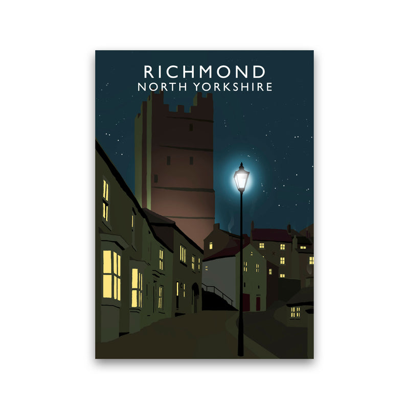 Richmond North Yorkshire Travel Art Print by Richard O'Neill Print Only