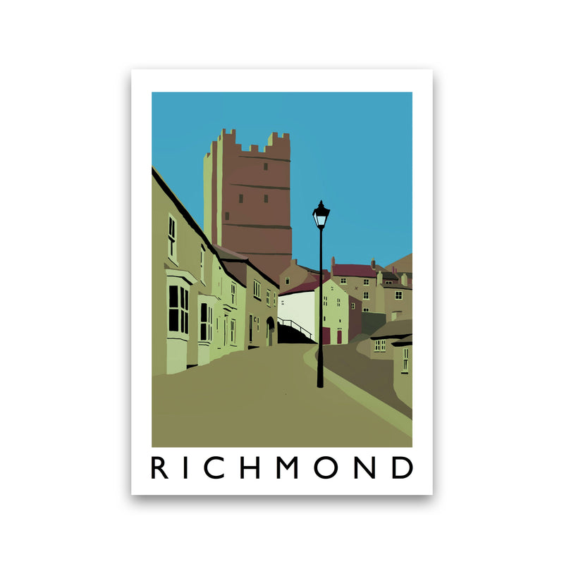 Richmond Travel Art Print by Richard O'Neill, Framed Wall Art Print Only