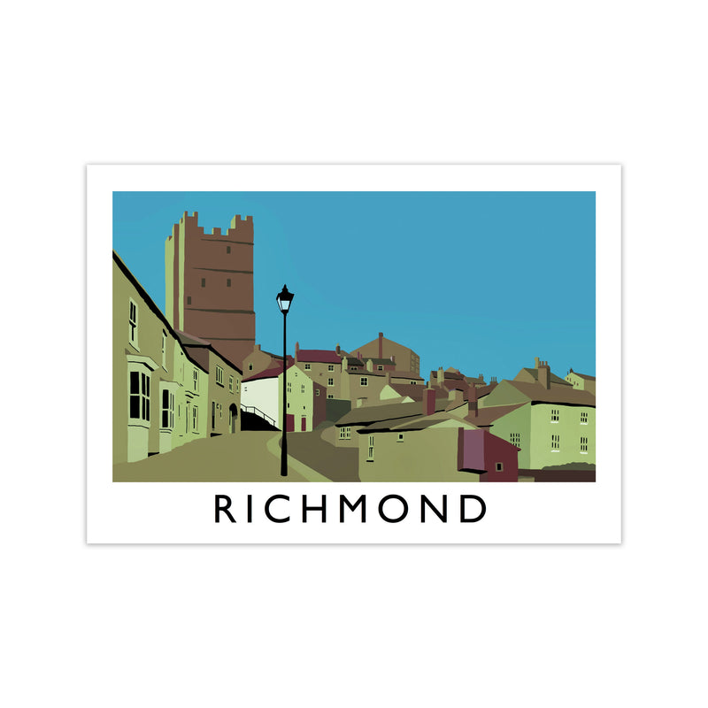 Richmond Travel Art Print by Richard O'Neill, Framed Wall Art Print Only