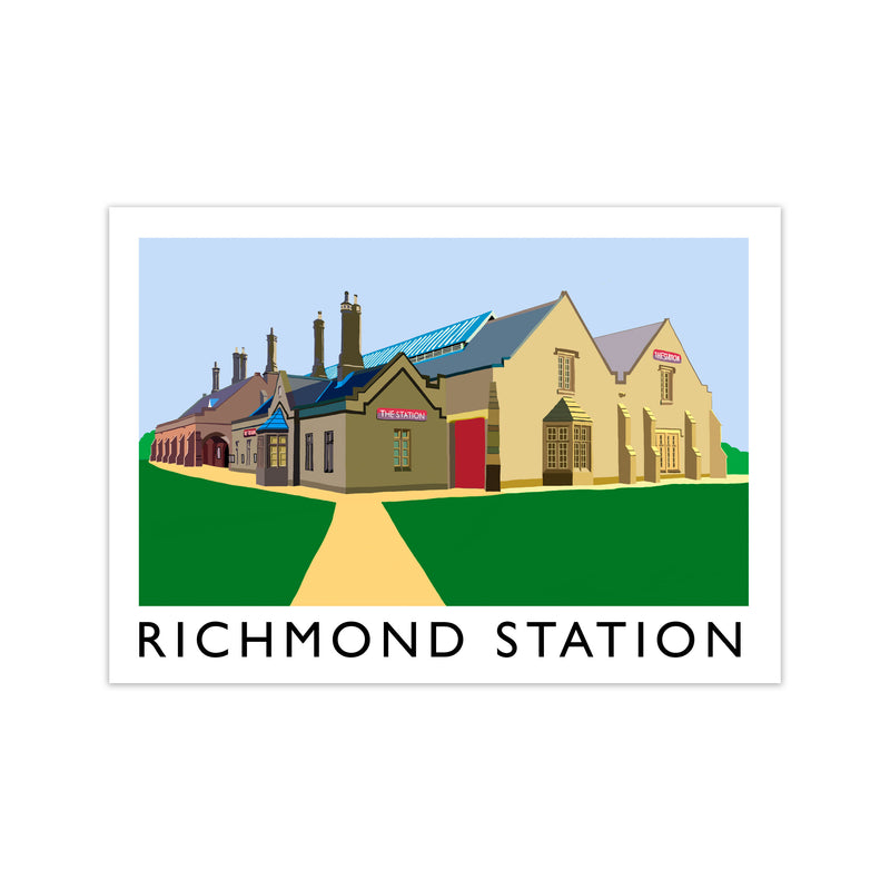 Richmond Station Travel Art Print by Richard O'Neill, Framed Wall Art Print Only