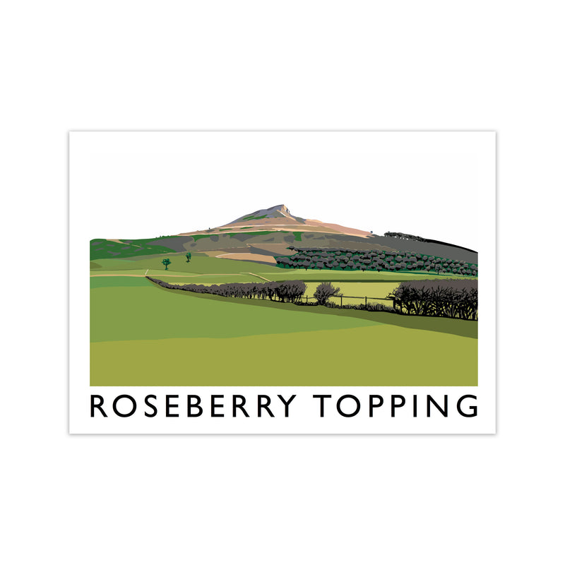 Roseberry Topping Art Print by Richard O'Neill, Framed Wall Art Print Only